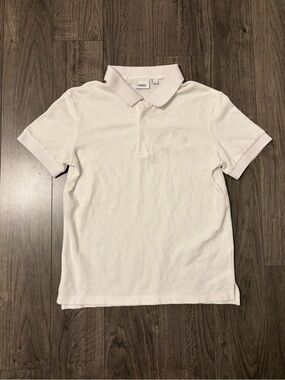 Burberry London Men's White Polo Shirt - Classic Short Sleeve